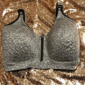 VSX zip closure sports bra